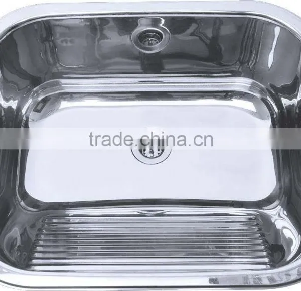 304 Stainless Steel Big Single Bowl Restaurant Sink photo-2