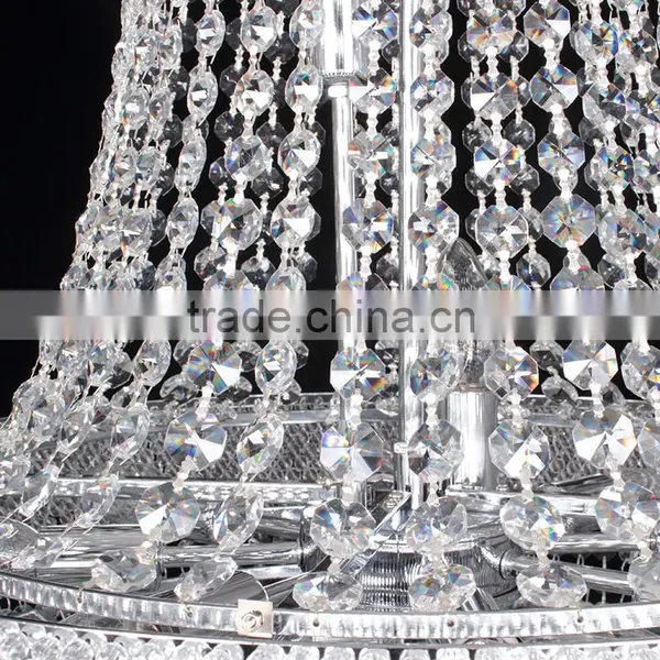 Trade Aussurance Big Hotel Entrance Decoration Chandelier Lighting Crystals for High Ceiling Quality Choice photo-5