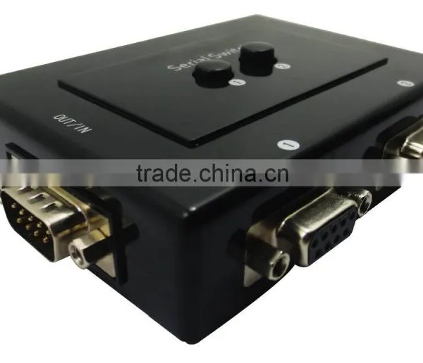 Serial Port Manual Share Switch 2 Port RS232 Switch for Printer and Scanner Business photo-3
