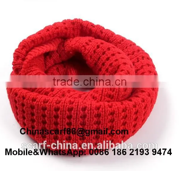 Cheap Hollow Knitted Wool Scarves Wholesale photo-3