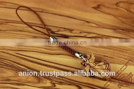 Olive Wood Angel Key Chain photo-2