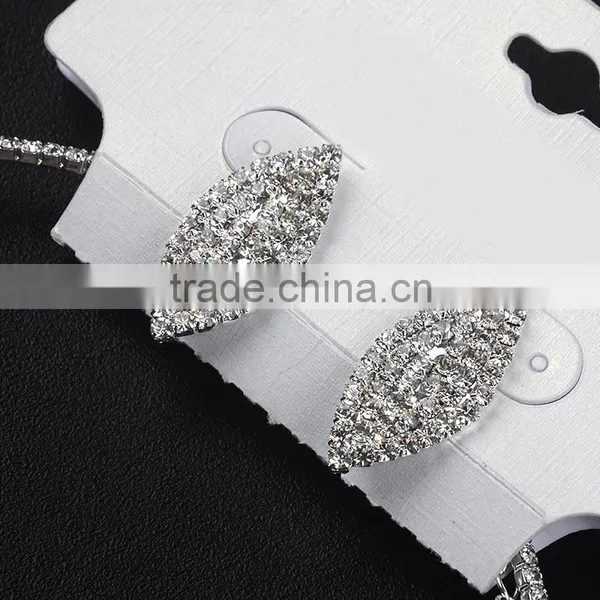 Wedding Jewelry Sets Dubai Bridal Indian Bridal Crystal Necklace Earring Jewelry Set For Bridal Dressing Supplier's Choice photo-2