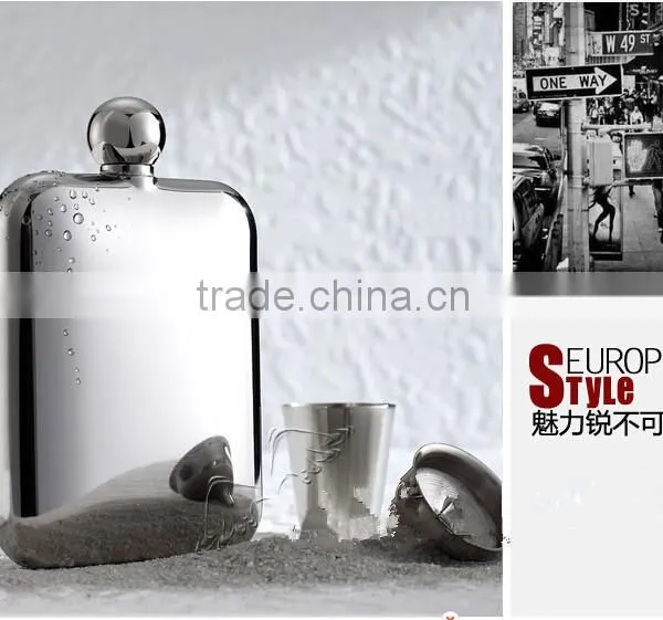 Laser Welding 6oz Stainless Steel Hip Flask/hot Selling 6oz Seamless Welding Hip Flask for Promotion photo-6