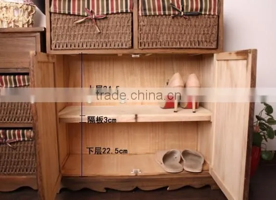 Manufacturers Selling to Korean Rural Style Furniture Porch Ark to Receive Contracted Solid Wood Shoe Ark Store Content Ark photo-3