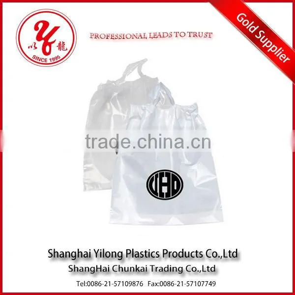 Custom Printed Fashionable Plastic Drawstring Gym Bag Manufacturer photo-3