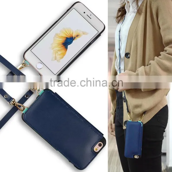 C&T Metal Chain Premium Flip Folio Purse Handbag PU Leather Case Cover For IPhone7 photo-6