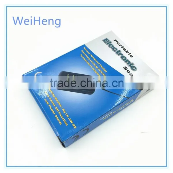 WeiHeng 45kg/110lb Hot Sale Mini Fishing Hanging Digital Luggage Scale With Hook photo-6