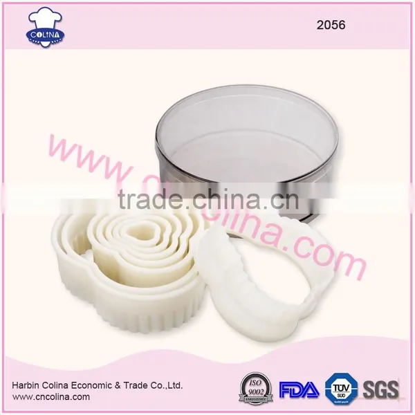 Plastic Biscuit Cutter Set Wavy Edge Flower Shape Nylon Cookie Cutter photo-2
