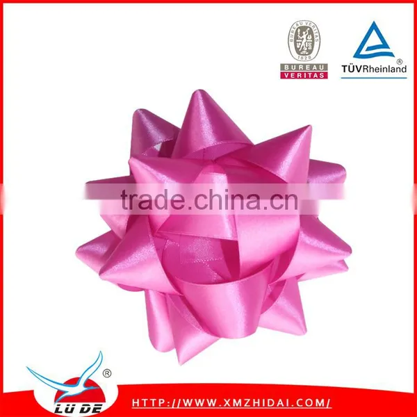 Customized Matte Metallic Ribbon Star Bow For Gift Packing photo-4