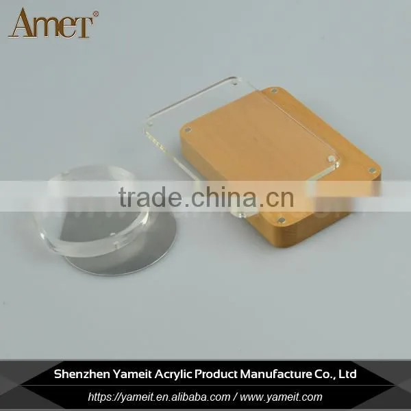 Fashion Clear Acrylic Photo Frame New Models With Wood Back photo-2