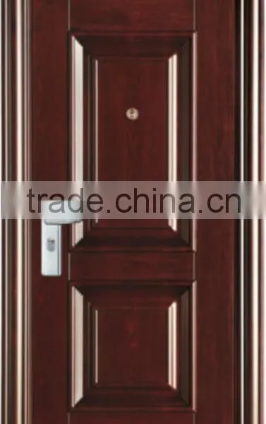 China New Residential Single Leaf Steel Security Door photo-3