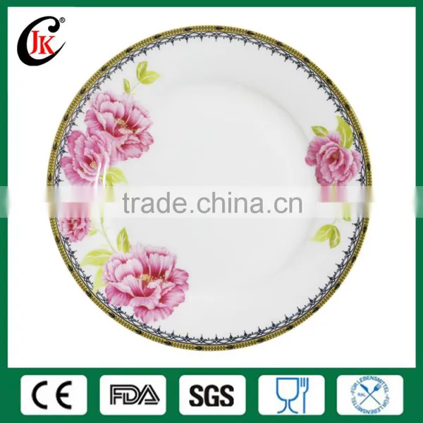 Hot Sale Ceramic White Hotel Used Dinner Plate 8 Inch photo-4