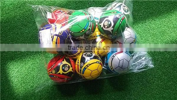 6.3cm PU Foam Stress Foam Toy Soccer Balls Sponge Neon Color Rubber Balls photo-6