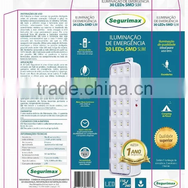 HOT Emergency Exit Light for South America 30 LEDs Saida photo-4