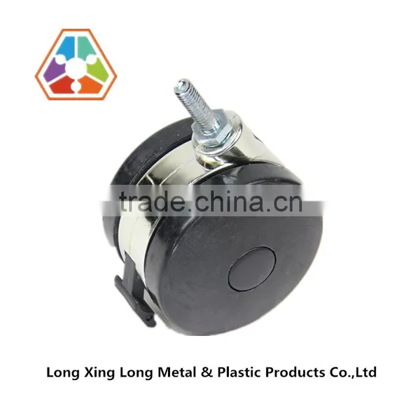 D75*M6*25mm PA6 no Brake Plastic Office Chair Caster Wheel photo-2