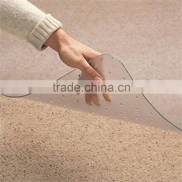 Smooth Clear Studded Chair Mat For Thick Carpet , Office Floor Protection Mats photo-3
