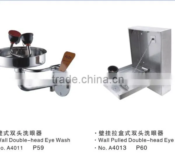Lab Furniture Fitting Stainless Steel Emergency Shower And Eye Wash Station for Wholesale