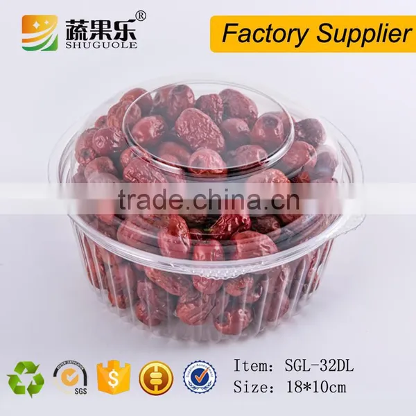 Disposable Transparent Clamshell Plastic Fruit Salad Packaging Container photo-4
