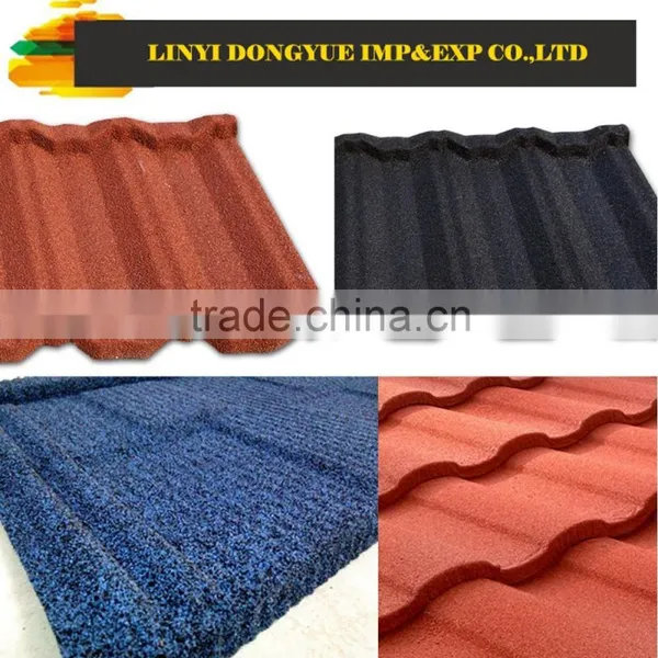 New Design Hot in 2016 Color Sand Coated Roof Tile Pvc Roof Tile photo-4