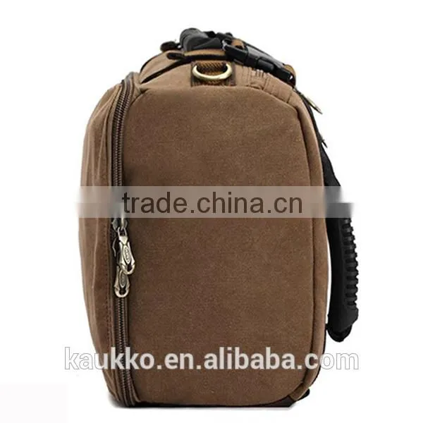 Outdoor Hiking Backpack Canvas Vintage Daypack for Travel photo-6