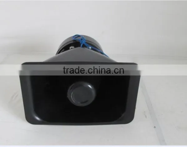 Black Police 12V Powerful Aluminum Speaker Horn photo-6