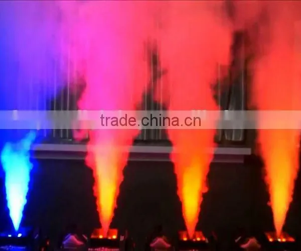 LCD Display DJ Geyser Geiser RGB CO2 Fog Cannon Pyro Vertical Upward 24x3W RGB 3IN1 LED Combination 1500W LED Fogger Machine photo-6
