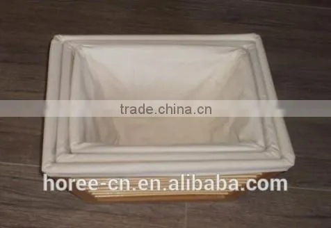 Handmade Superb Bamboo Storage Basket for Home Use With Cotton Liner photo-2