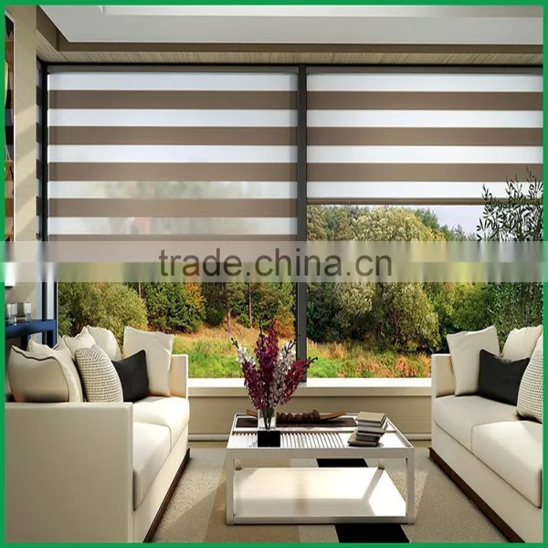 Blackout Curtain Blinds Zebra Blind Fabric Motorized Roller Blind Cafe Blinds photo-3
