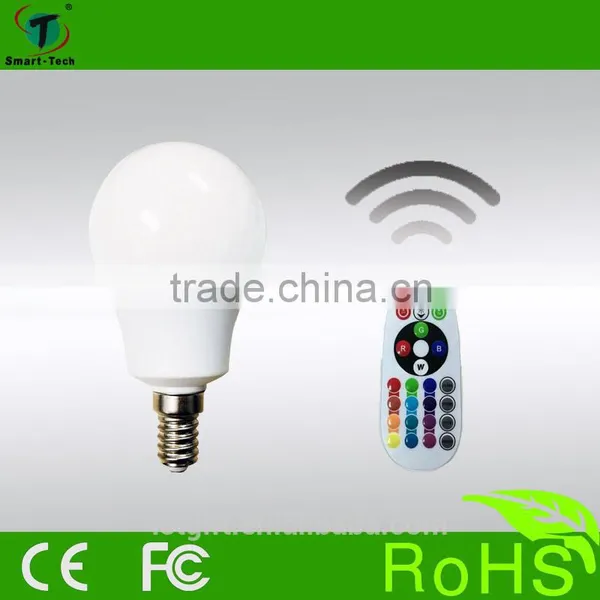 E14 3w 5w Energy Savng and Eco-friendly RGBW LED Lamps Bulb photo-2