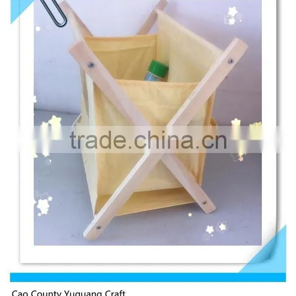 Customized Yellow Magazine Rack With Pine Wood Shelf photo-3