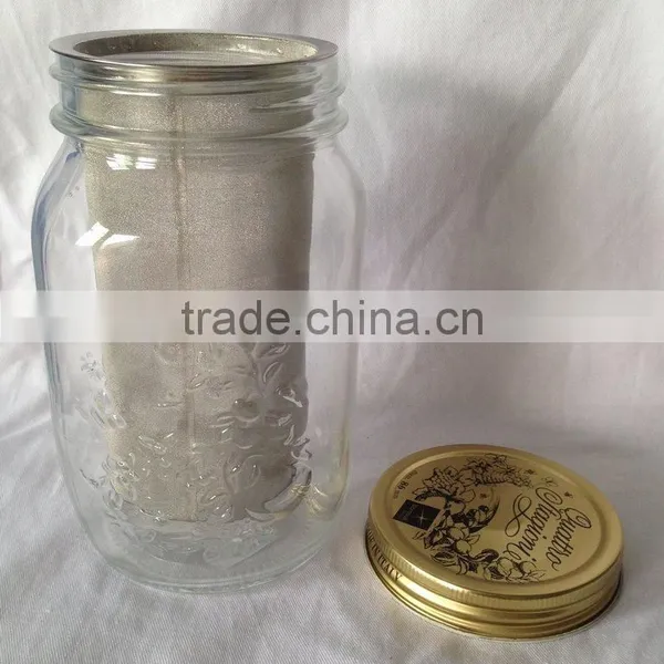 Cold Brew Coffee, Iced Coffee and Iced Tea Maker Infuser, Mason Jar and Stainless Steel Filter photo-2
