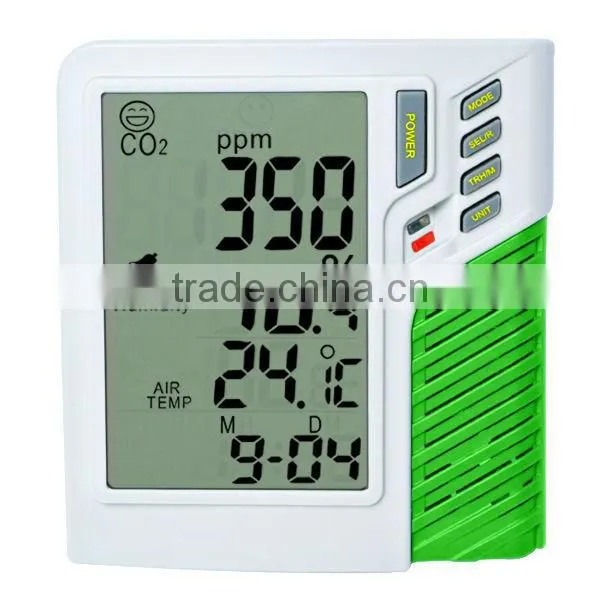Wall Mount/Desktop Carbon Dioxide CO2 0-9999ppm Monitor Temperature RH Dew Point Wet Bulb TWA STEL Made in Taiwan photo-4