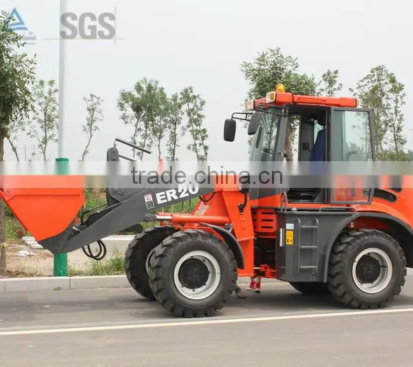 Qingdao Everun ER20 Compact Wheel Loader,Cheap Farm Tractor With Adjustable Steering Wheel photo-3