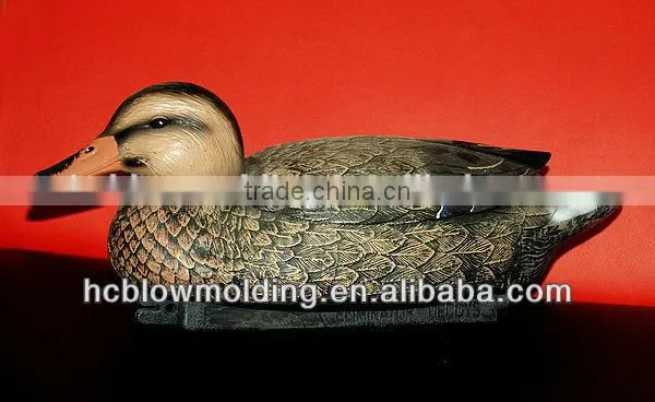OEM Blow Molding Plastic PE Duck Decoy Hunting Design Life-Like Plastic Float Duck Decoy photo-5