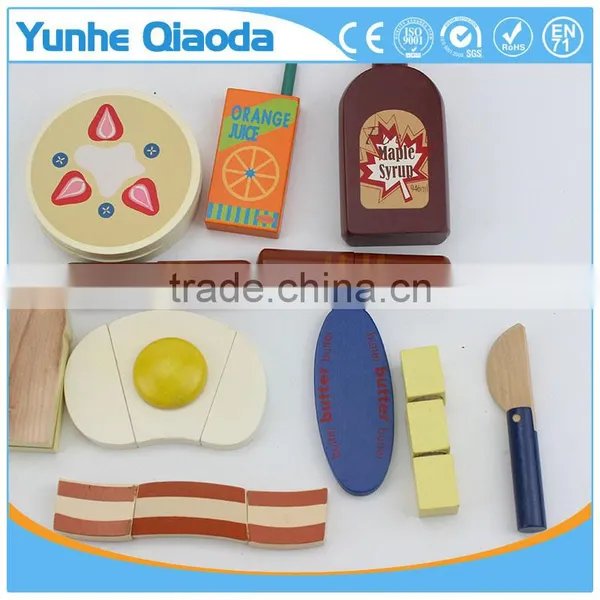 Fun Durable Wooden Food Set for Years of Play Wooden Breakfast Set Solid Wood Version photo-5