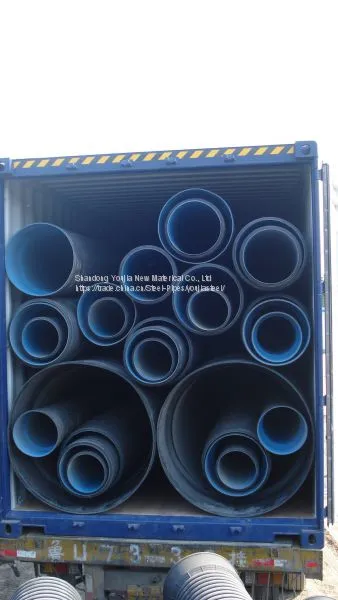High Quality Large Diameter Doubl Wall Corrugated HDPE Drainage Pipe photo-4