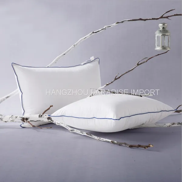 Best-selling Pillow Double Stitch With Blue Self-piping for Hot Sale