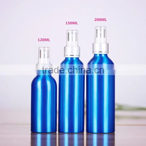 Wholesale 30ml-500ml Cosmetic Packaging Bottle Blue Aluminum Perfume Bottle Aluminum Spray Bottle photo-4