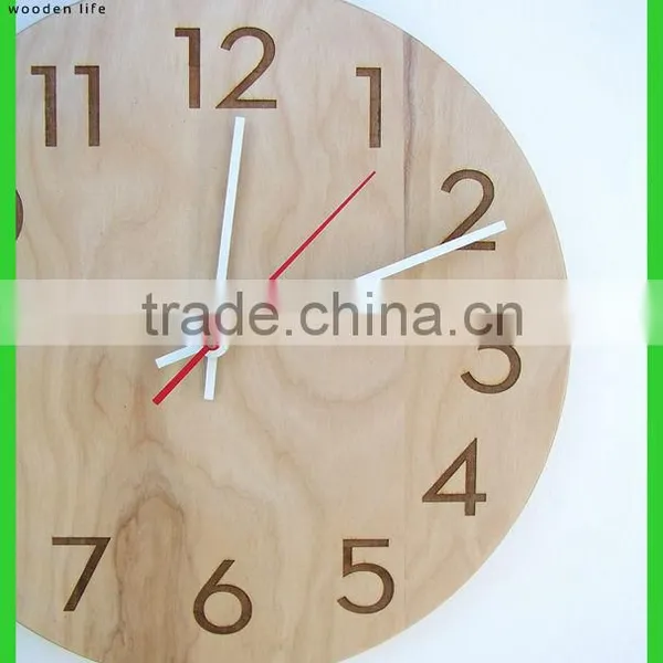 Modern Wood Wall Clock Home Decorative Wood Wall Clock Home Goods Wood Wall Clocks photo-2