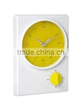 Ordinary Cheap Plastic Table Clock With Timer photo-2