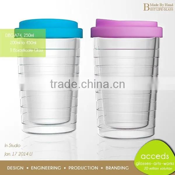 Double Wall Heat Resistant Glass Jug With Silicone Cap photo-6