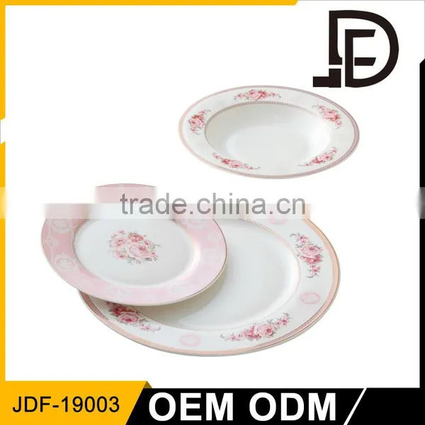 Wholesale White Royal Hotel Restaurant Wedding Porcelain Ceramic Plate With Gold Rim photo-4