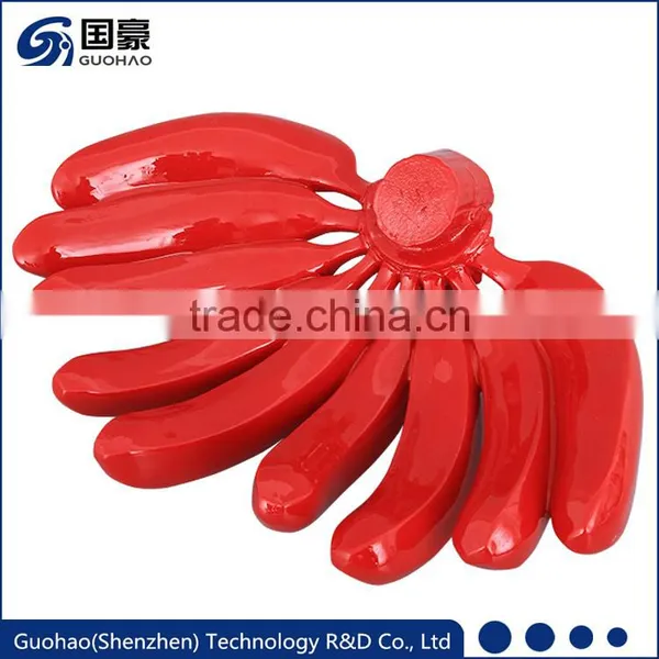 Decorative Artificial Fruit Resin Red Banana Fruit Export