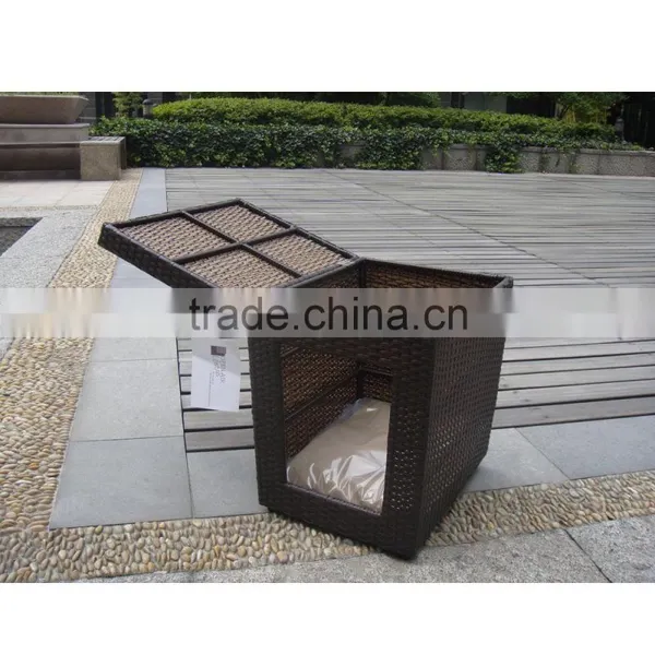 Cheap Flip-open Rattan/wicker Cat House With Raw Material photo-4