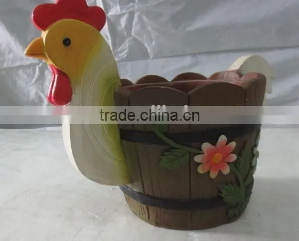 Colorful Garden Balcony Fiberglass Animal Shape Planters Pot photo-3