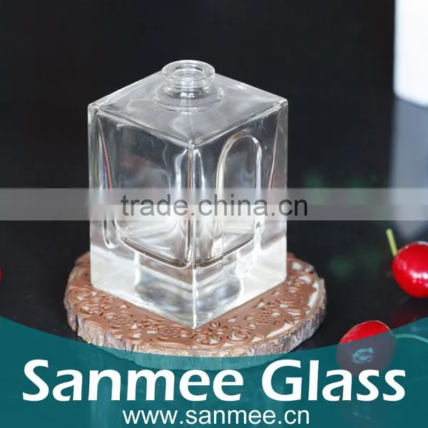 Supplies Square Glass Jar 100ml Transparent Glass Bottle For Perfume photo-4