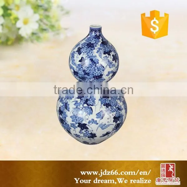 Hot Selling Antique Chinese Blue and White Ceramic Porcelain Flower Vase photo-3