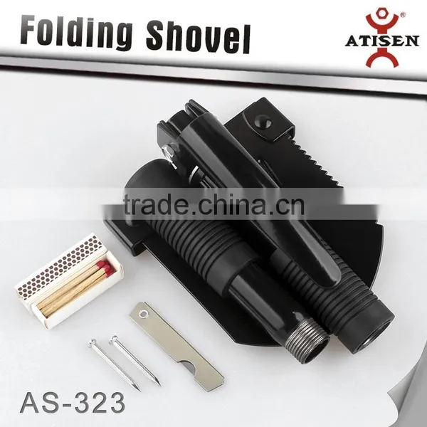 New FOLDING SHOVEL / PICK FOR CAMPING, HUNTING & SURVIVAL W/match photo-4