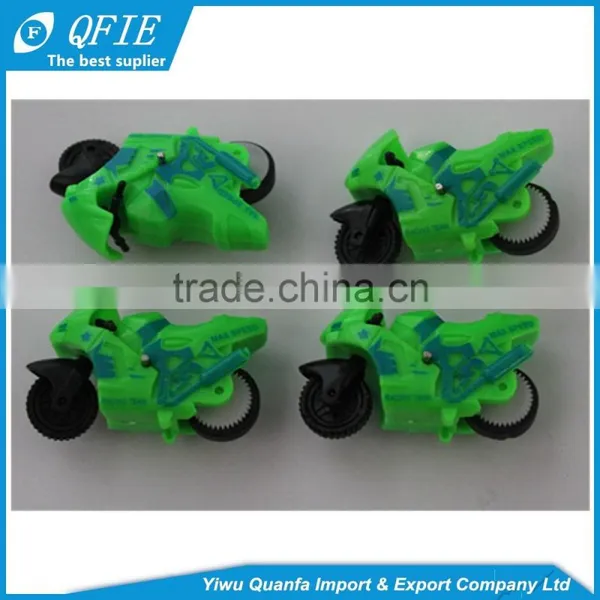 Promotional Cheap Plastic 4.5cm Transparent Friction Inertial Motorcycle Toy for Kids photo-5