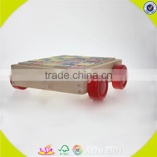 Wholesale Cheap Wooden Block Car Top Fashion Wooden Block Car W13C018 photo-5
